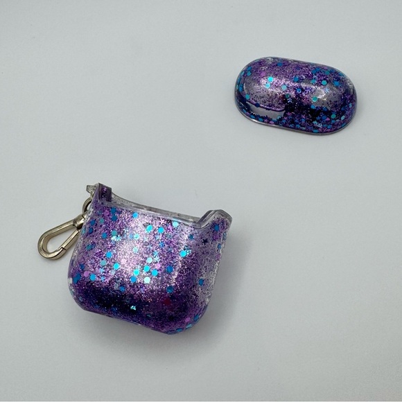 Kate Spade Purple Glitter 1st Gen AirPod Case Cover - Picture 3 of 3